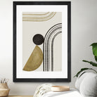 Scandi Gold Abstract by Anne-Marie on GIANT ART - abstract scandinavian style