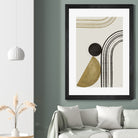 Scandi Gold Abstract by Anne-Marie on GIANT ART - abstract scandinavian style