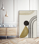 Scandi Gold Abstract by Anne-Marie on GIANT ART - abstract scandinavian style