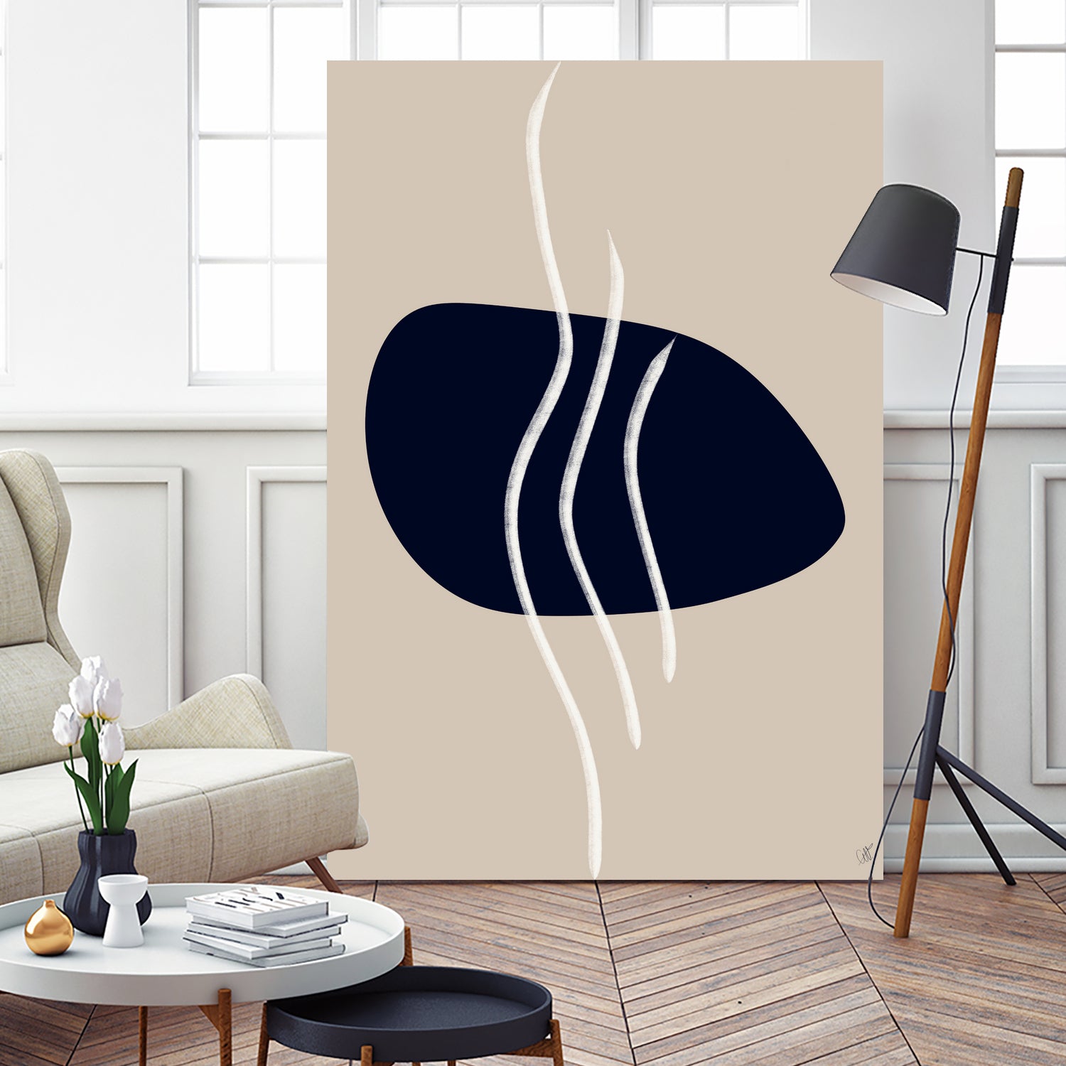 Scandi Abstract 2 by Anne-Marie on GIANT ART - abstract lines