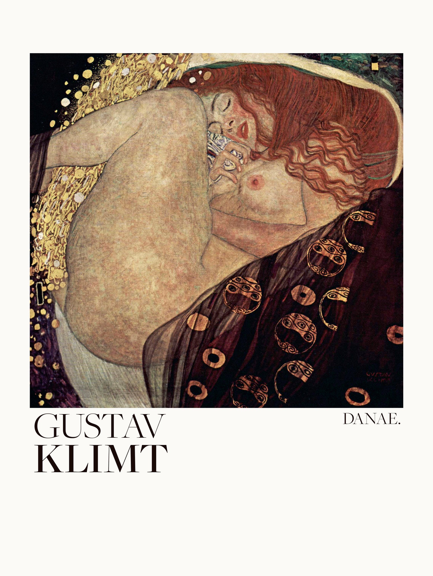 Danae (1907 1908) Poster by Gustav Klimt on GIANT ART - 5906 illustration
