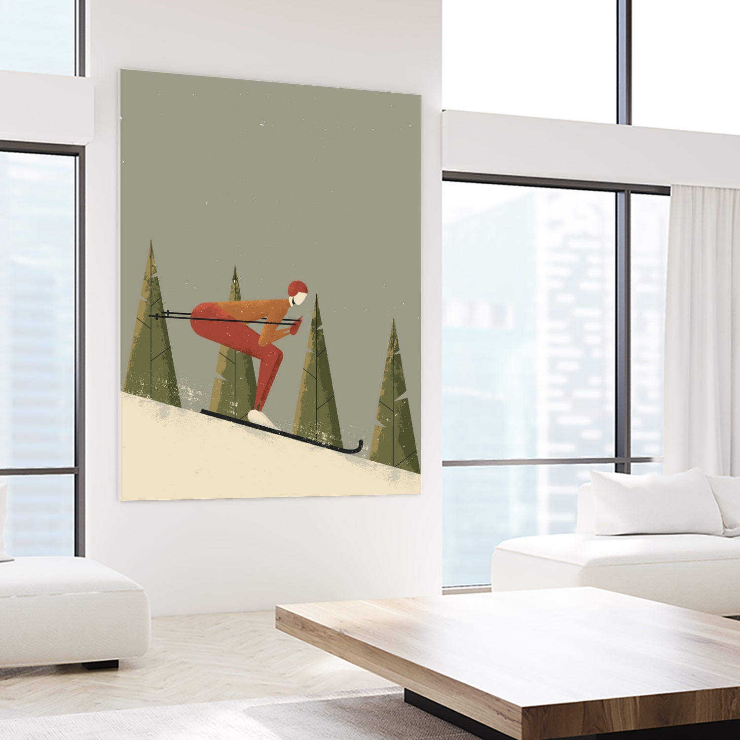 Skiing by Vision Grasp Art on GIANT ART