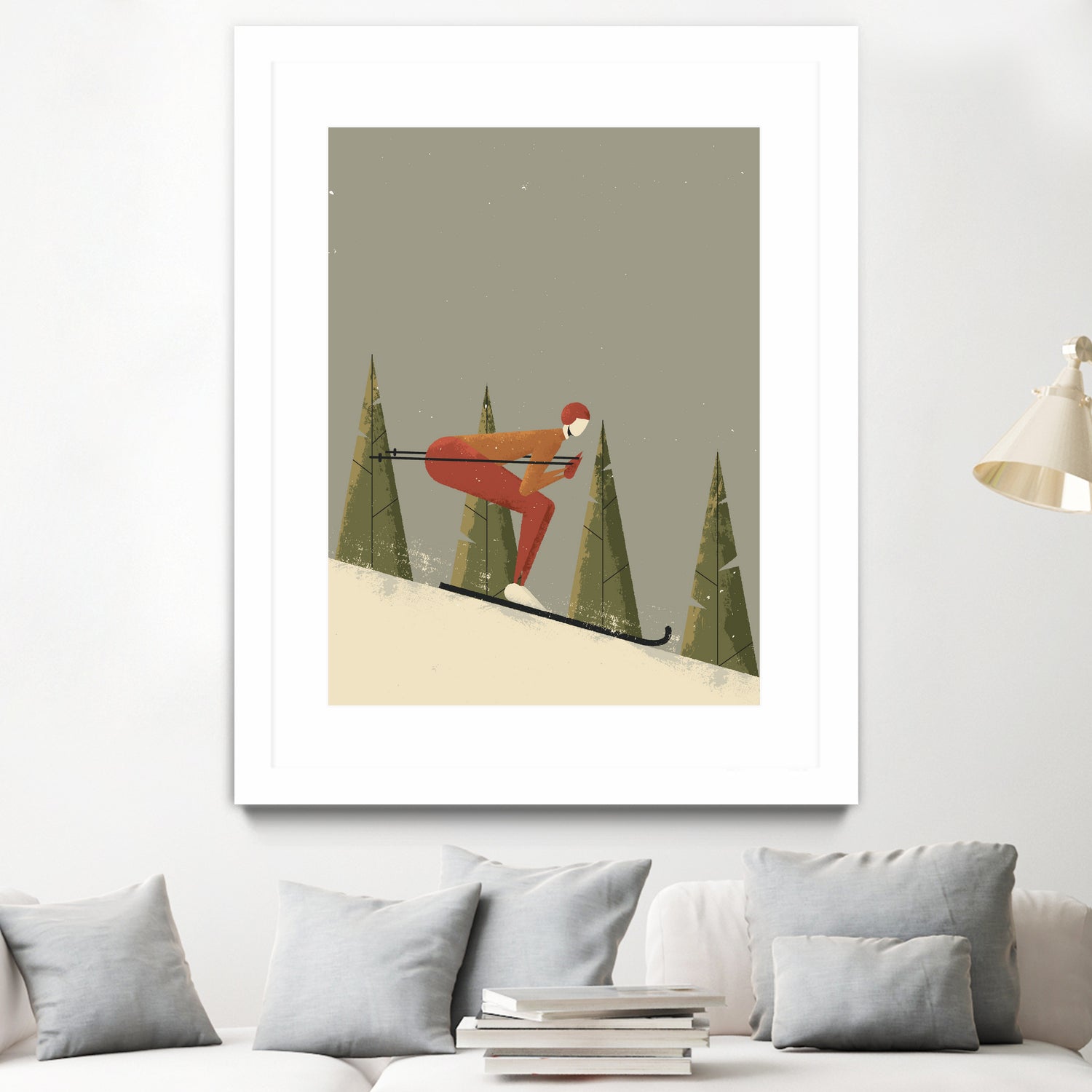 Skiing by Vision Grasp Art on GIANT ART