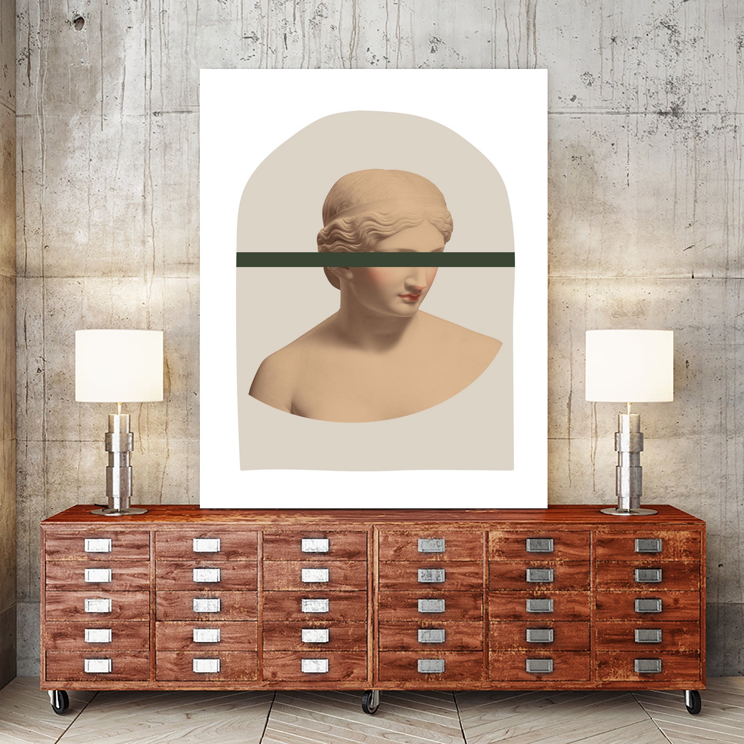 Artemis Mustard and Green by Grace Digital Art on GIANT ART -  figurative