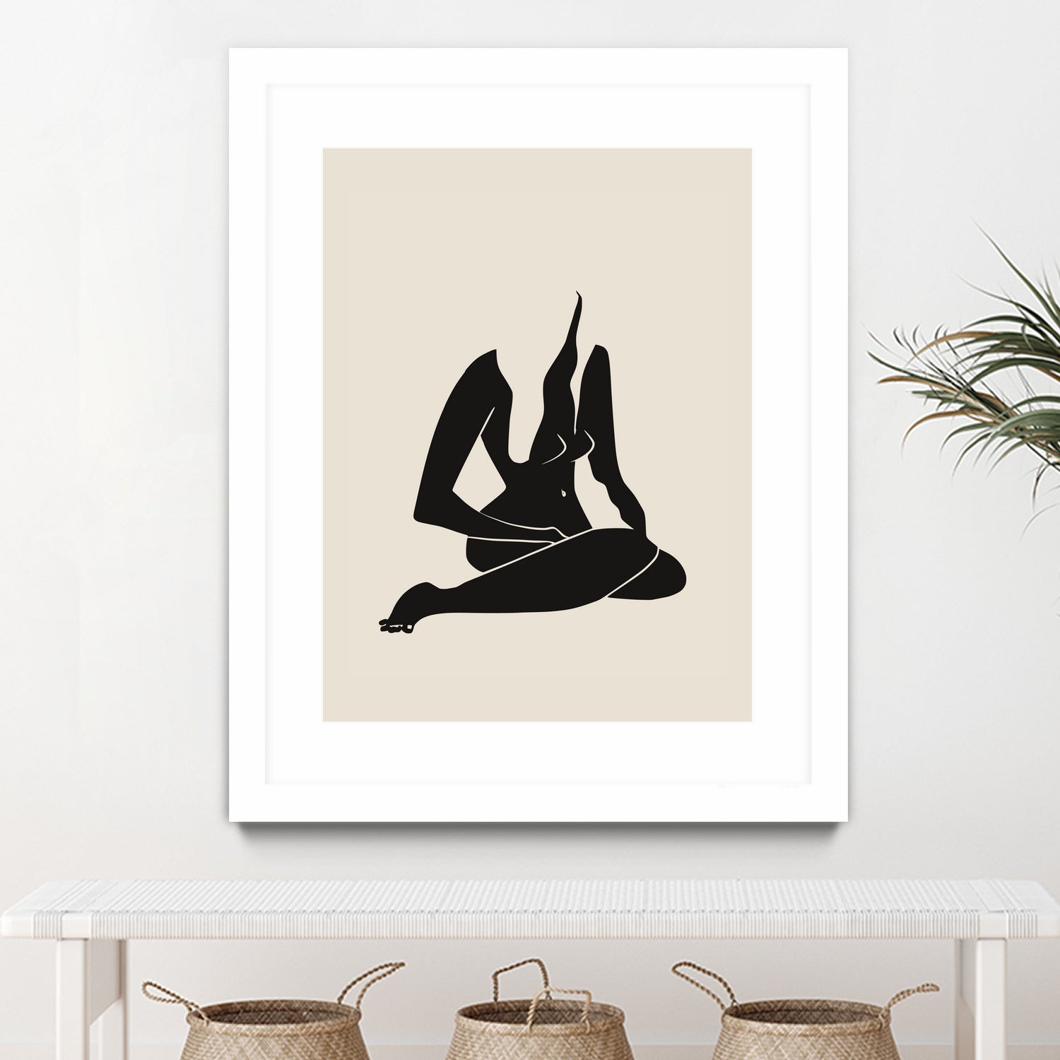 Long Hair Nude In Black by Little Dean on GIANT ART - 7200 illustration