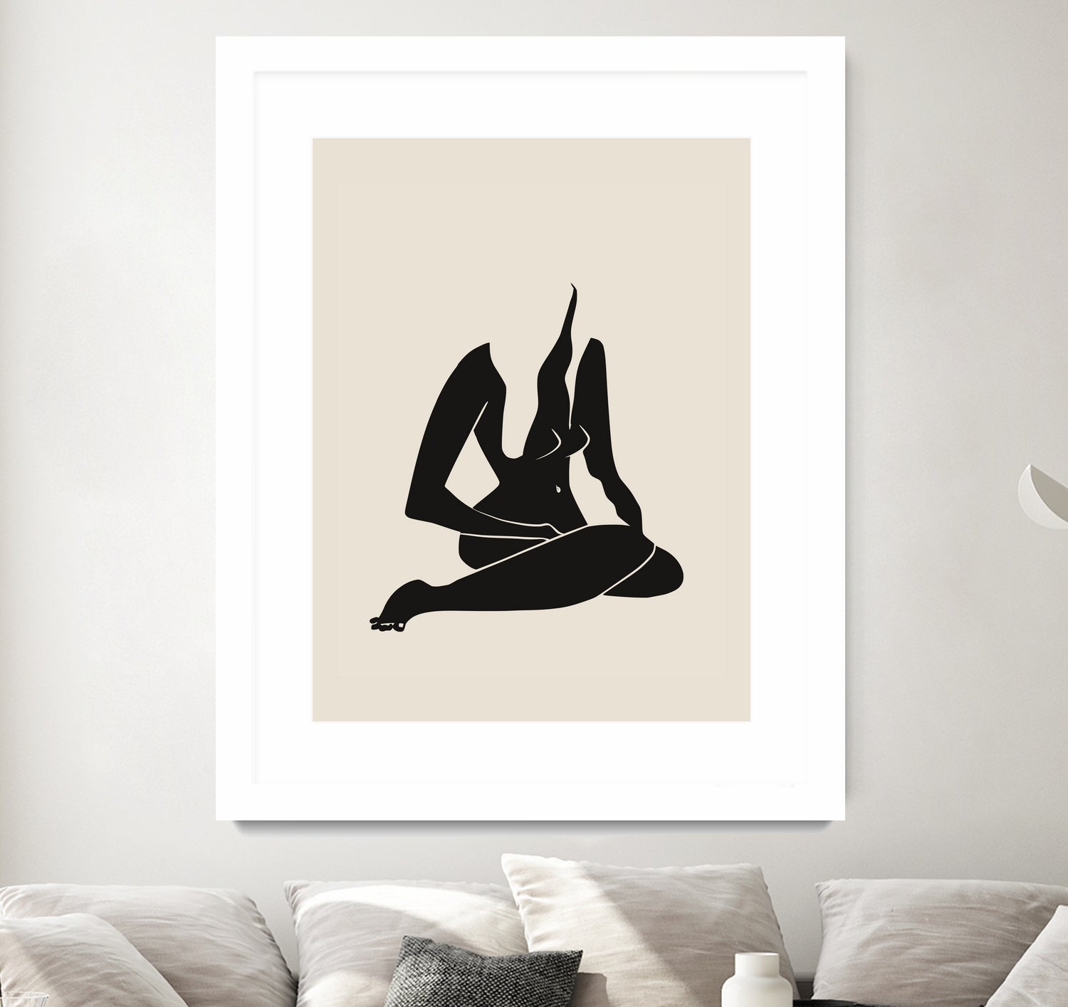 Long Hair Nude In Black by Little Dean on GIANT ART - 7200 illustration