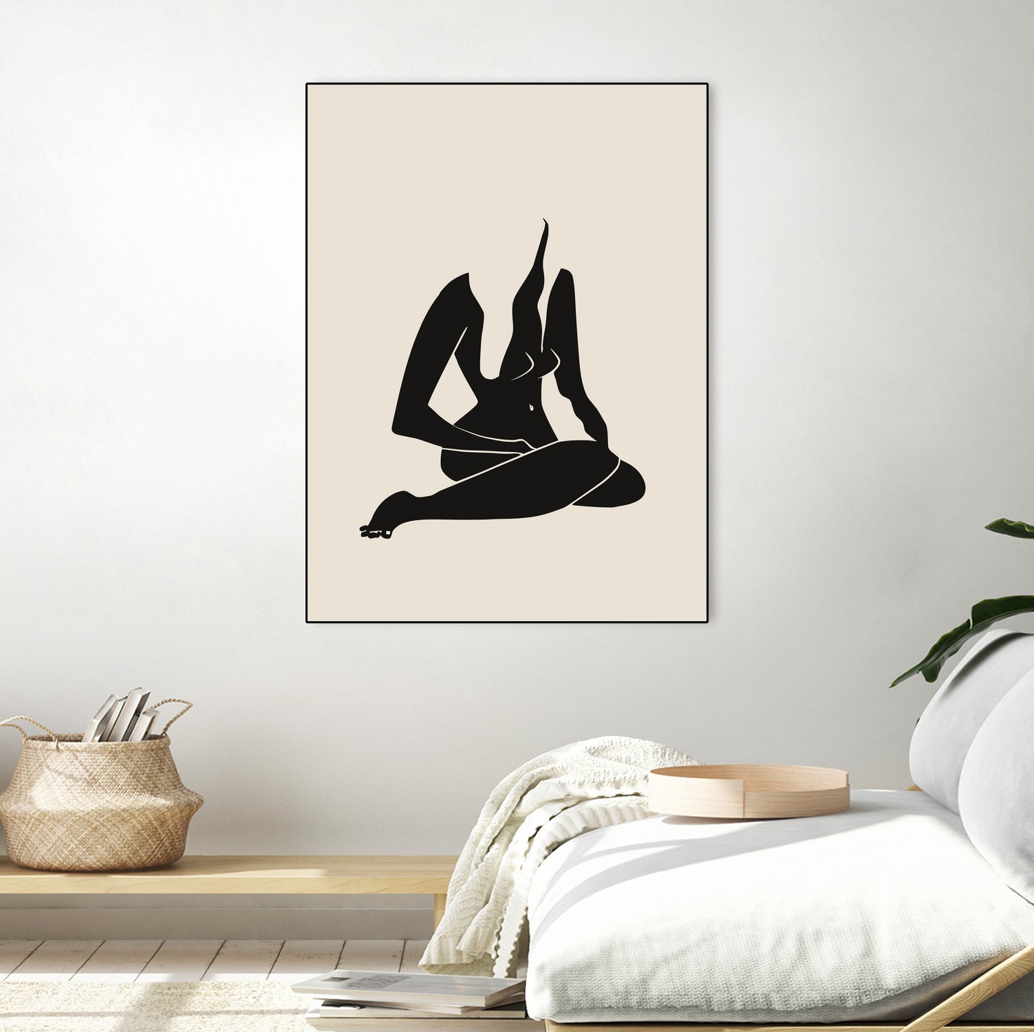 Long Hair Nude In Black by Little Dean on GIANT ART - 7200 illustration