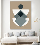 Mid Century In Greys by Little Dean on GIANT ART - abstract abstract