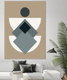Mid Century In Greys by Little Dean on GIANT ART - abstract abstract