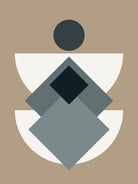 Mid Century In Greys by Little Dean on GIANT ART - abstract abstract