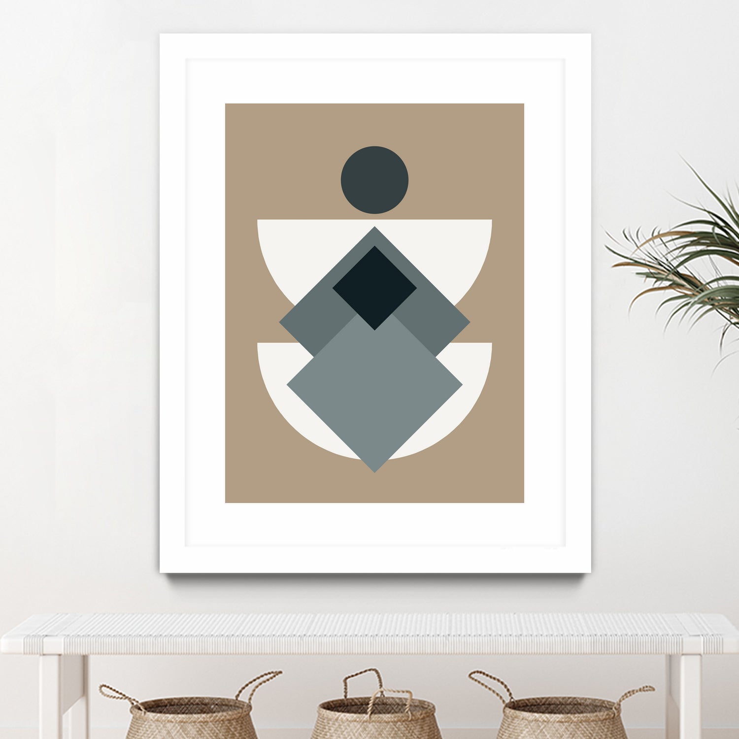 Mid Century In Greys by Little Dean on GIANT ART - abstract abstract