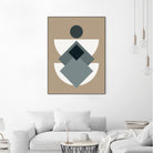 Mid Century In Greys by Little Dean on GIANT ART - abstract abstract