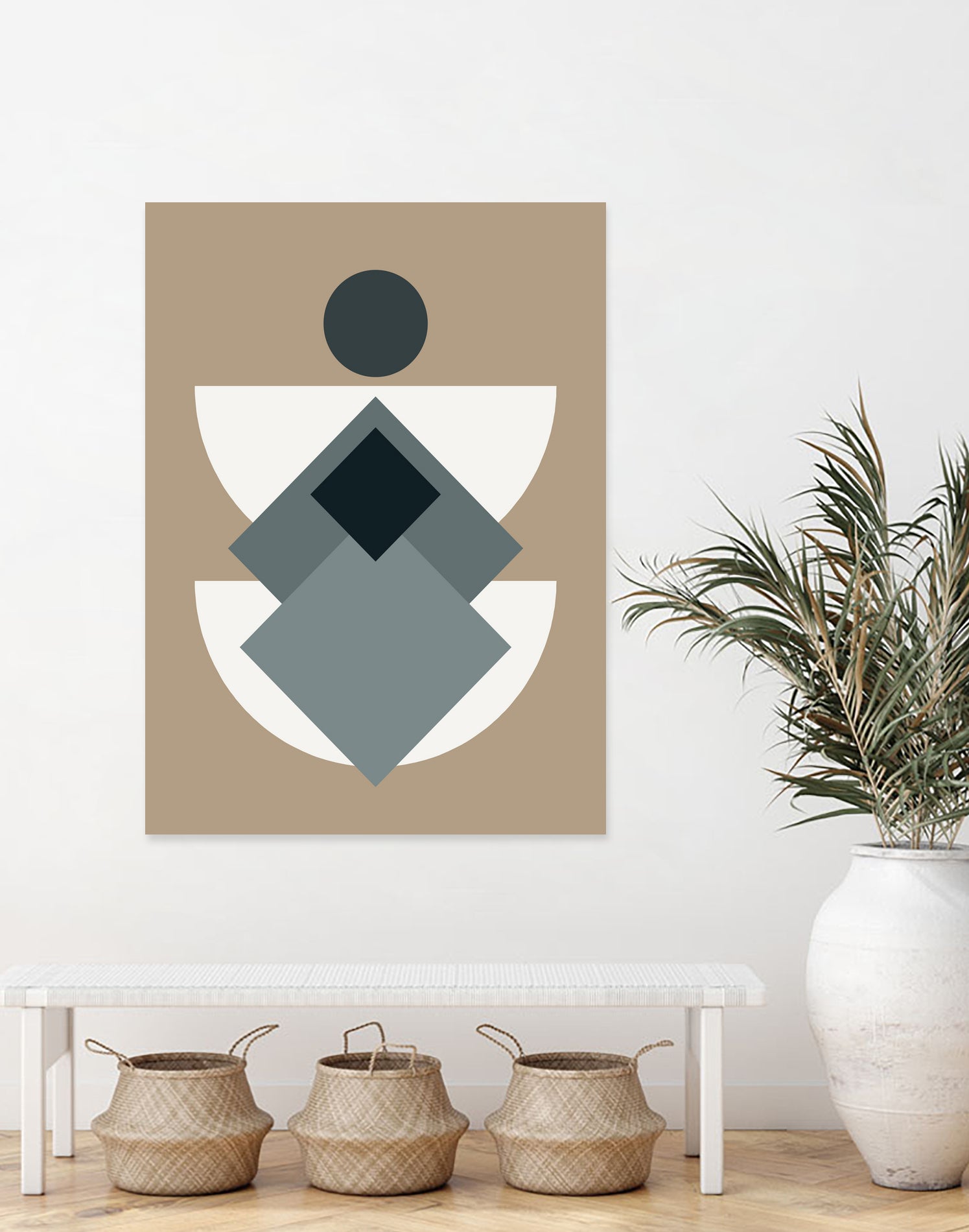 Mid Century In Greys by Little Dean on GIANT ART - abstract abstract
