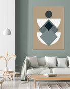 Mid Century In Greys by Little Dean on GIANT ART - abstract abstract