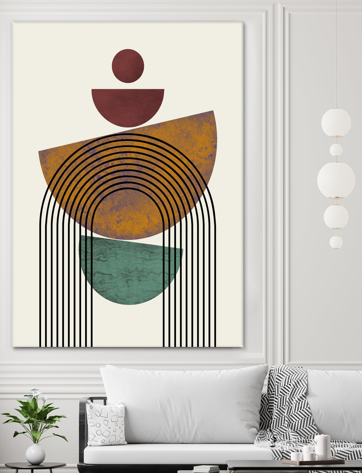 Textured Mid Century Composition by Little Dean on GIANT ART - illustration abstract wall art