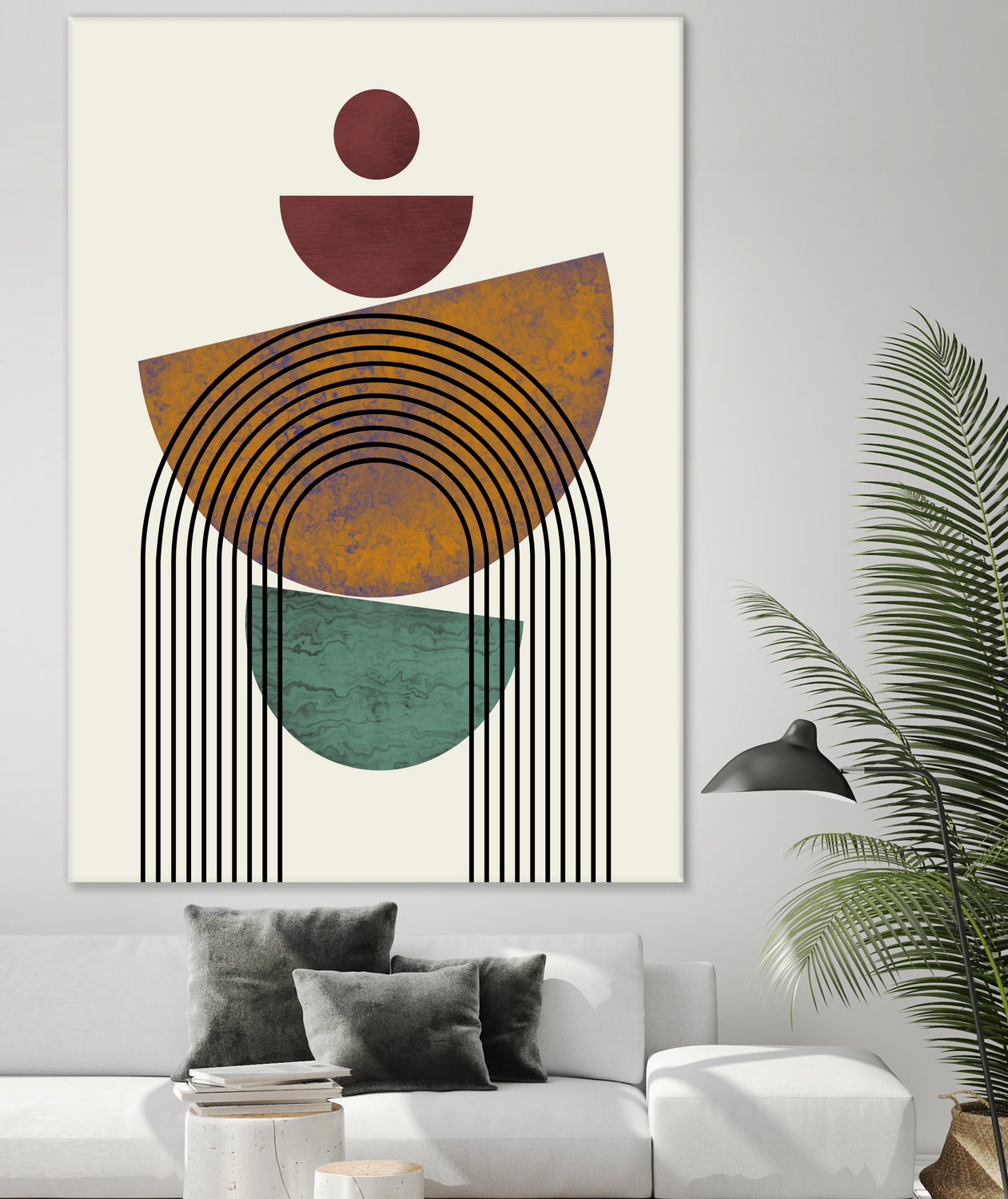 Textured Mid Century Composition by Little Dean on GIANT ART - illustration abstract wall art