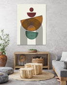 Textured Mid Century Composition by Little Dean on GIANT ART - illustration abstract wall art