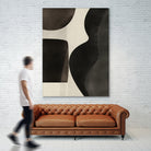 Black Abstract Collage by Little on GIANT ART - illustration beige