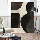 Black Abstract Collage by Little on GIANT ART - illustration beige