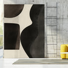 Black Abstract Collage by Little on GIANT ART - illustration beige