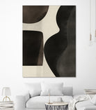 Black Abstract Collage by Little on GIANT ART - illustration beige