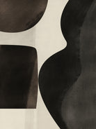 Black Abstract Collage by Little on GIANT ART - illustration beige