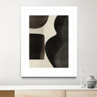Black Abstract Collage by Little on GIANT ART - illustration beige