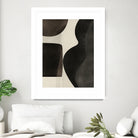 Black Abstract Collage by Little on GIANT ART - illustration beige