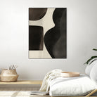Black Abstract Collage by Little on GIANT ART - illustration beige
