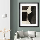 Black Abstract Collage by Little on GIANT ART - illustration beige