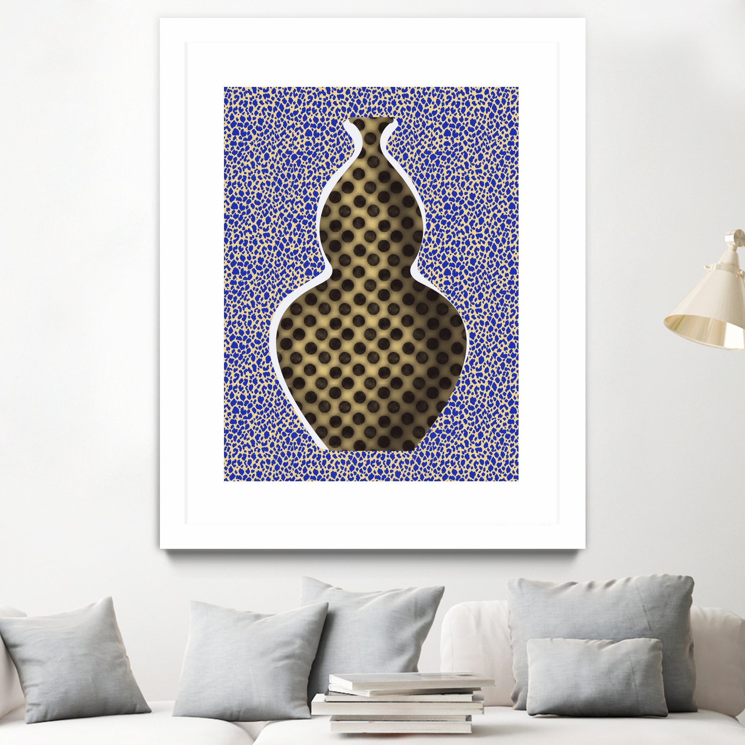 Polka Dot Vase by Little on GIANT ART - illustration vase