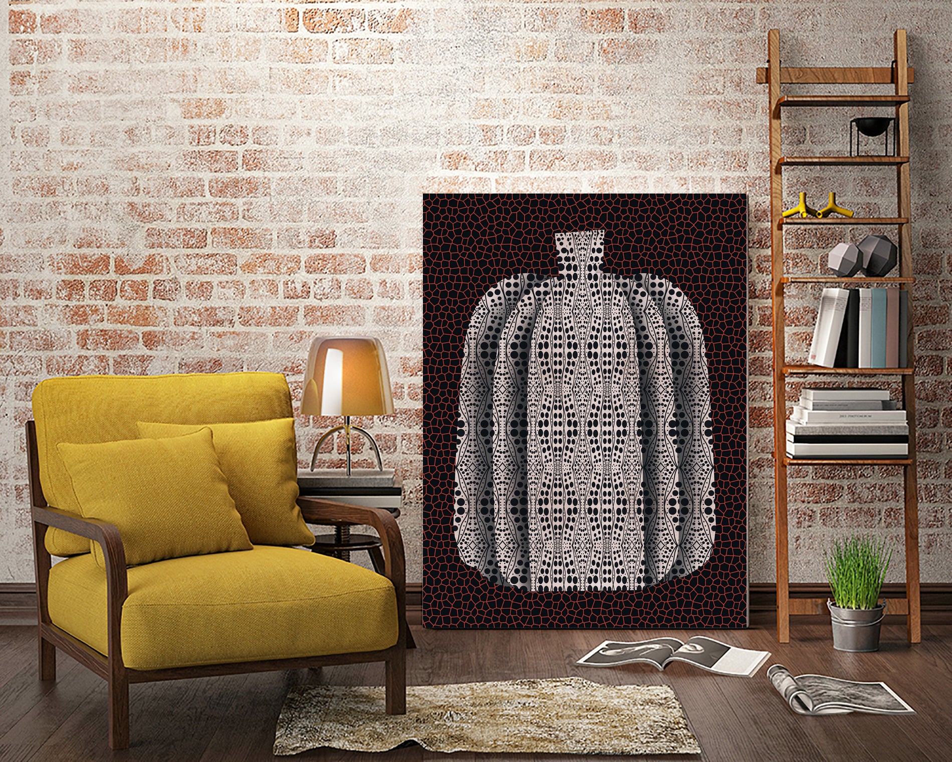 Pop Art Pumpkin Vase by Little on GIANT ART - illustration abstract