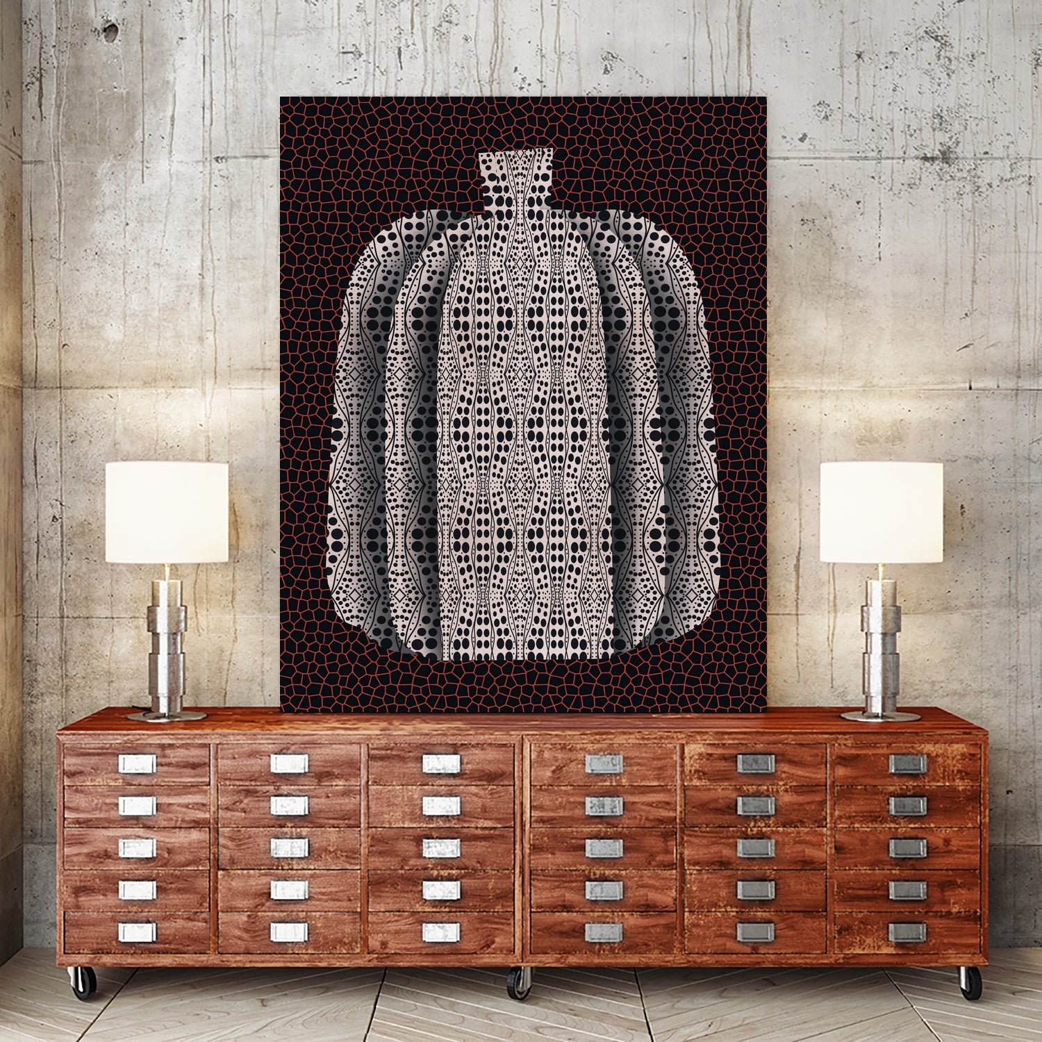 Pop Art Pumpkin Vase by Little on GIANT ART - illustration abstract