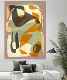 Luminous Ochre Abstract Infinity by Little Dean on GIANT ART - abstract