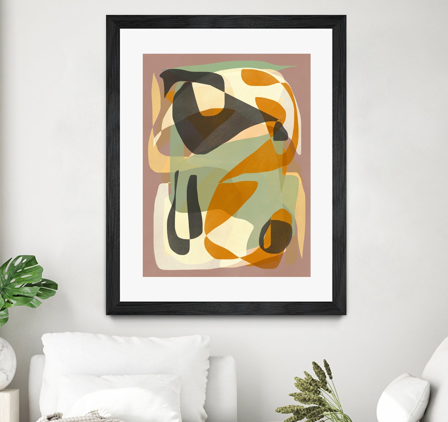 Luminous Ochre Abstract Infinity by Little Dean on GIANT ART - abstract