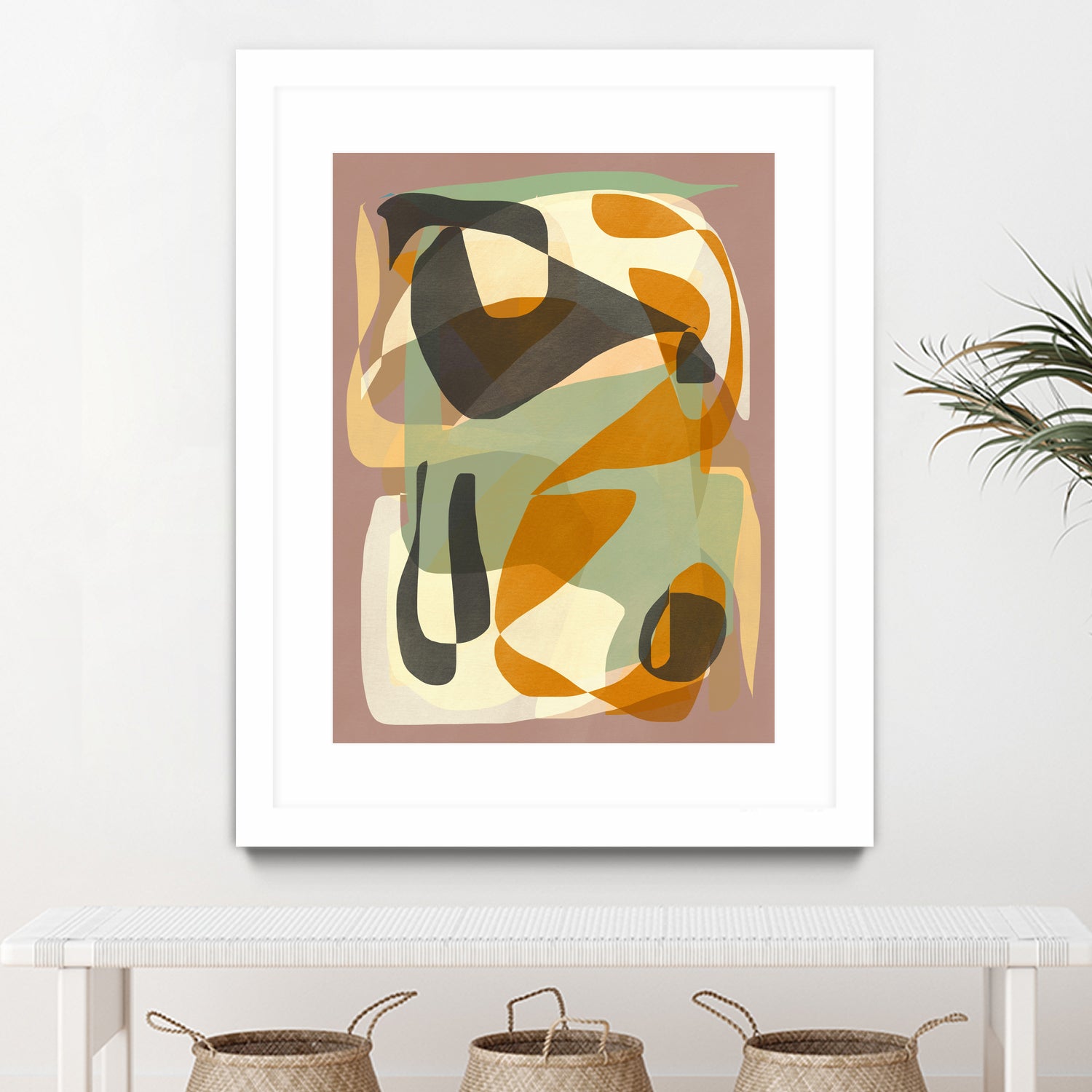Luminous Ochre Abstract Infinity by Little Dean on GIANT ART - abstract