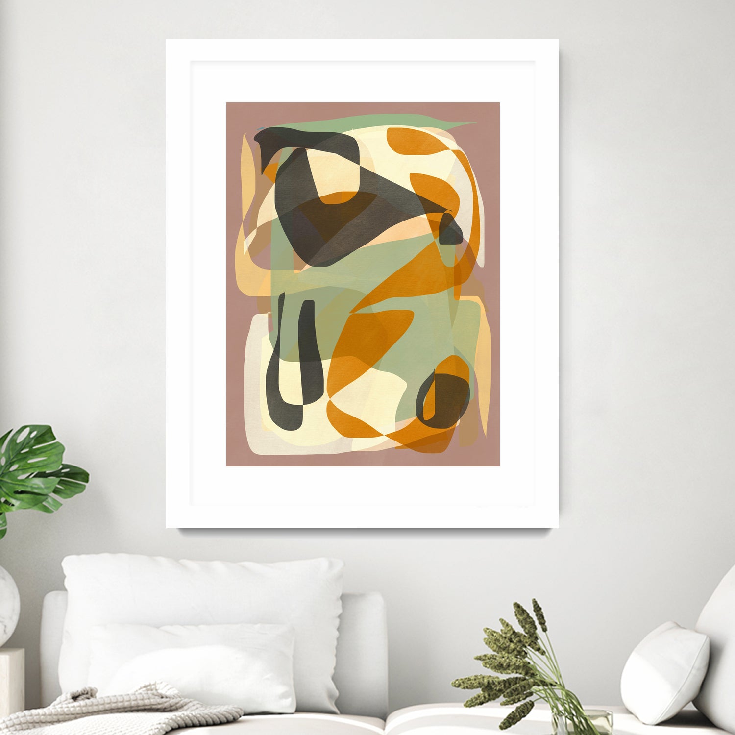 Luminous Ochre Abstract Infinity by Little Dean on GIANT ART - abstract
