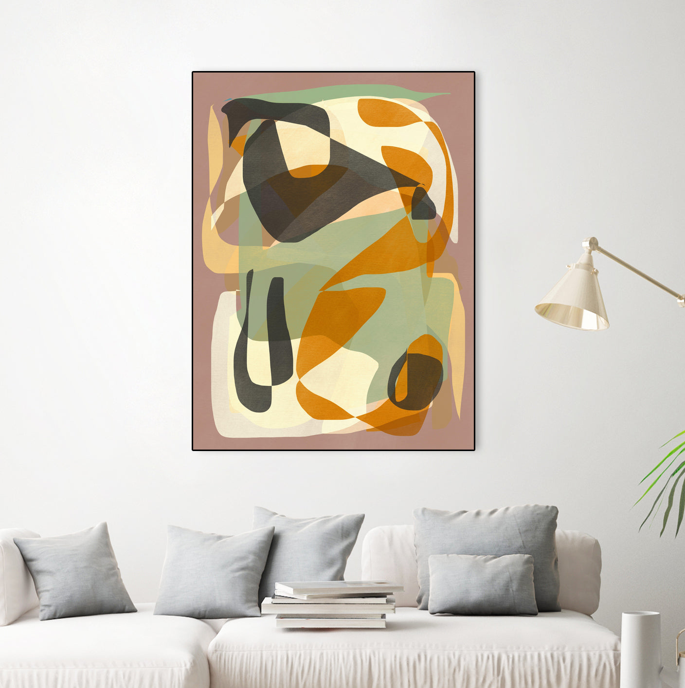 Luminous Ochre Abstract Infinity by Little Dean on GIANT ART - abstract