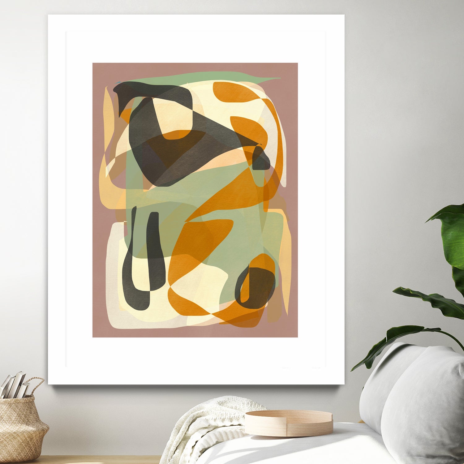 Luminous Ochre Abstract Infinity by Little Dean on GIANT ART - abstract