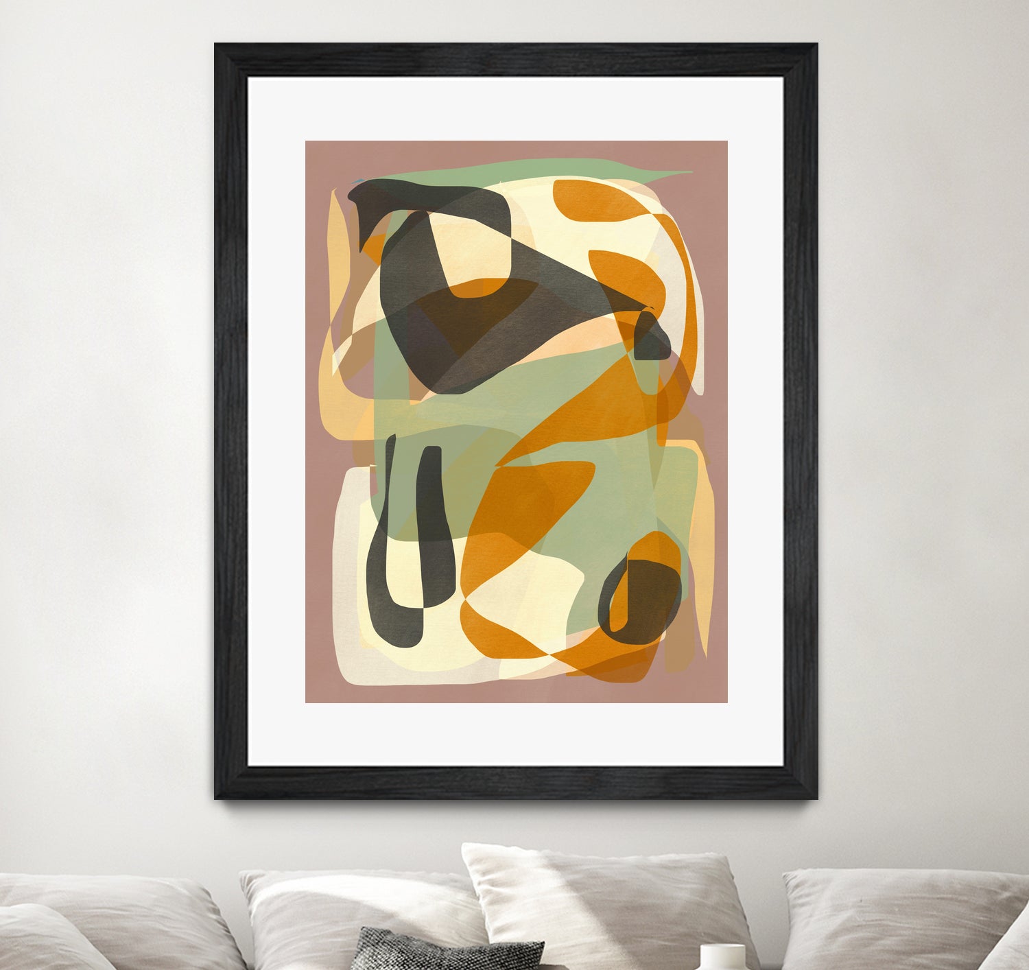 Luminous Ochre Abstract Infinity by Little Dean on GIANT ART - abstract