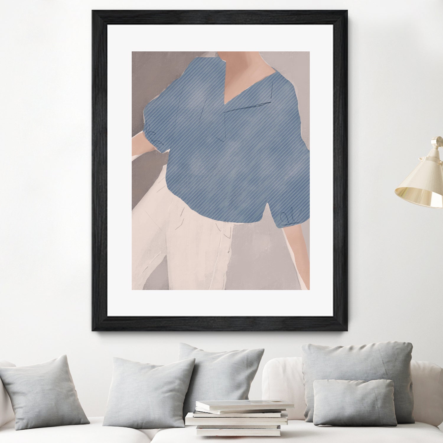 Striped Shirt Wanderer by Little on GIANT ART - illustration person