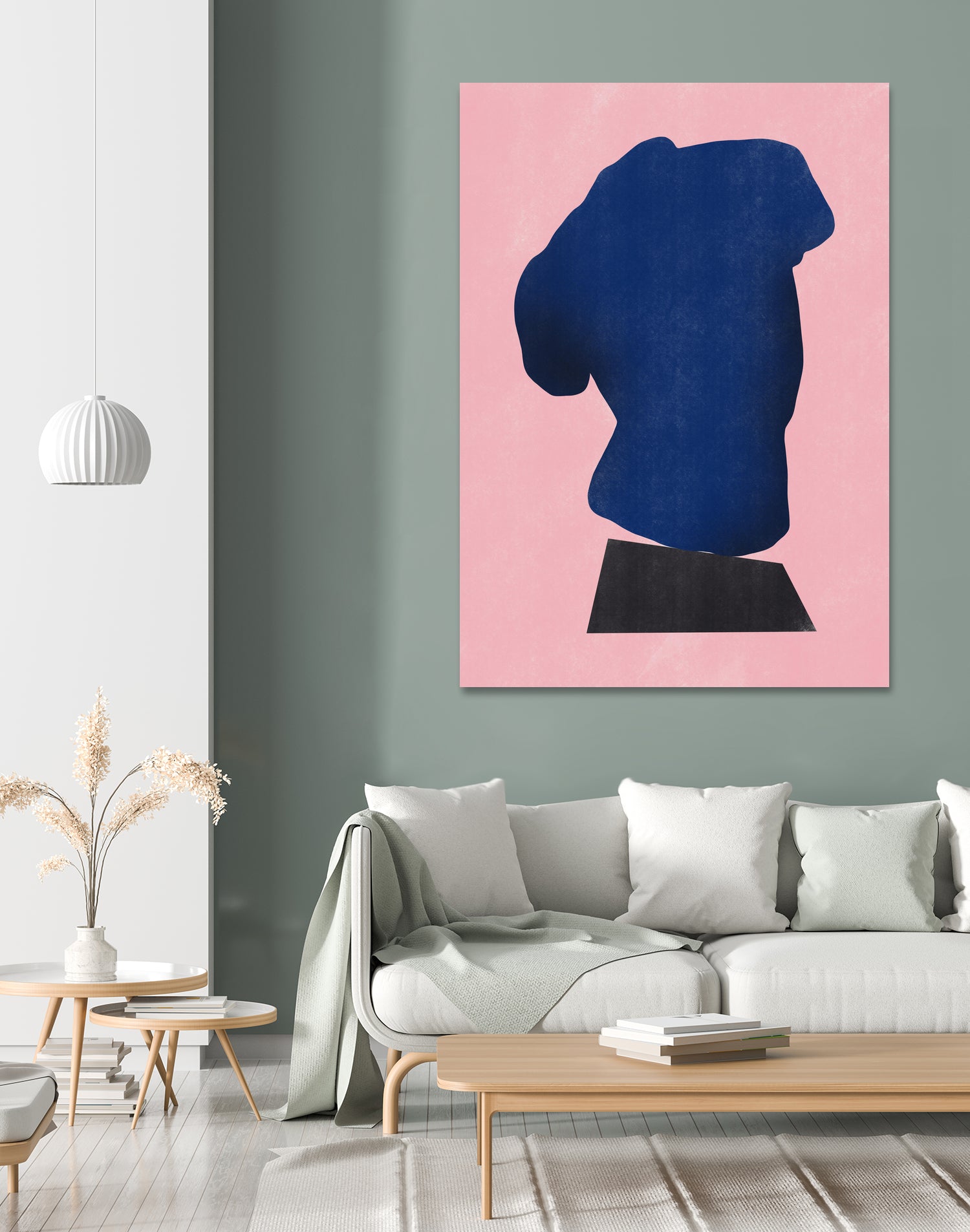 Stone Sculpture In Blue by Little Dean on GIANT ART