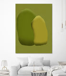 Stacking stone in green by Little on GIANT ART - illustration green
