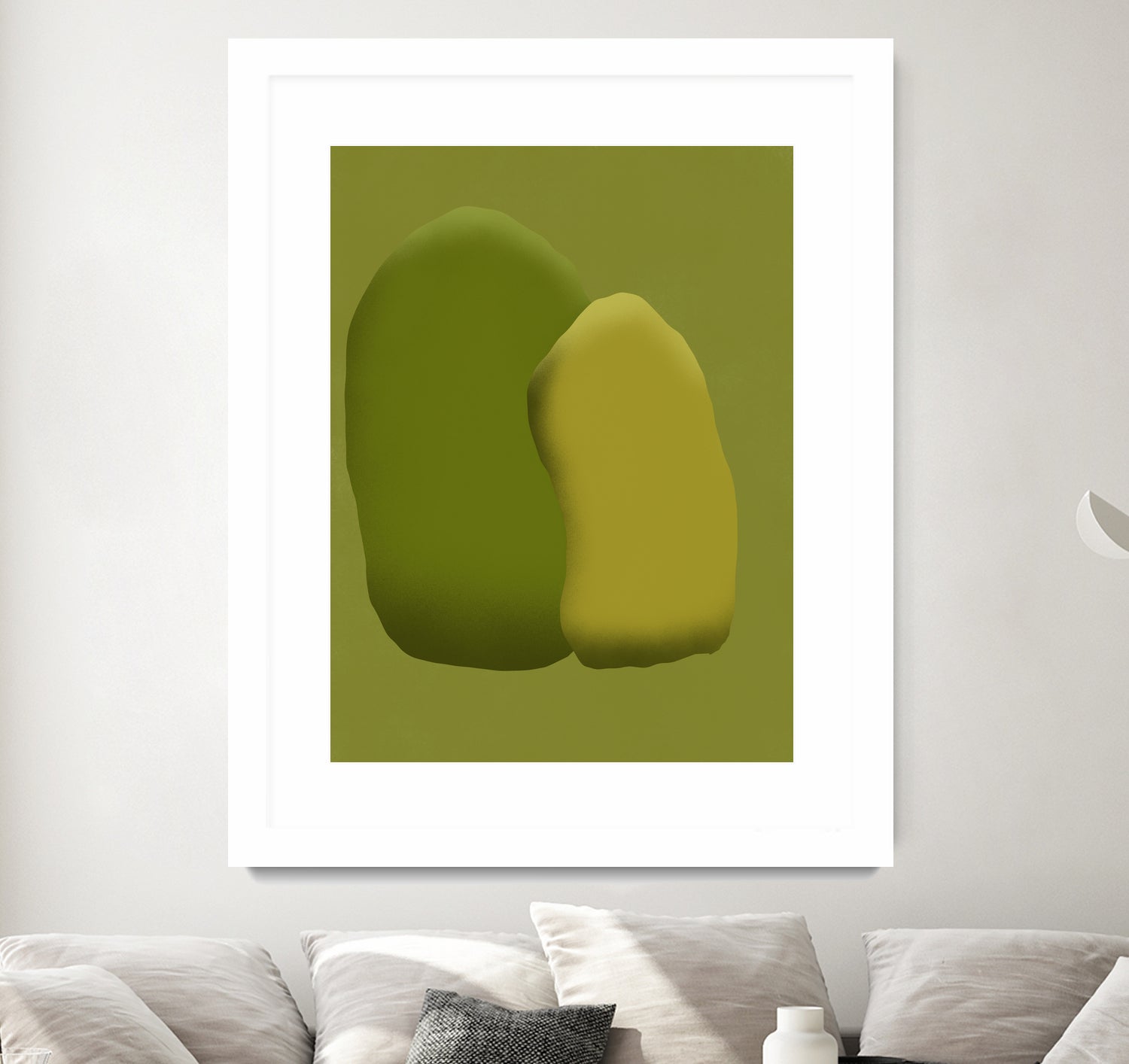 Stacking stone in green by Little on GIANT ART - illustration green
