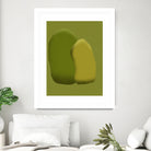 Stacking stone in green by Little on GIANT ART - illustration green