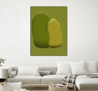 Stacking stone in green by Little on GIANT ART - illustration green