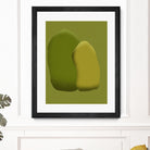 Stacking stone in green by Little on GIANT ART - illustration green