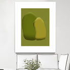 Stacking stone in green by Little on GIANT ART - illustration green