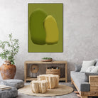 Stacking stone in green by Little on GIANT ART - illustration green