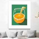 Vibrant Orange Cleverly Illustrated by Little Dean on GIANT ART - orange illustration food and drinks orange illustration